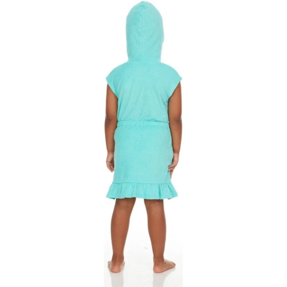 Disney Princess Ariel Little Mermaid Girls 2T 3 Piece Swimsuit Cover Up Set Aqua